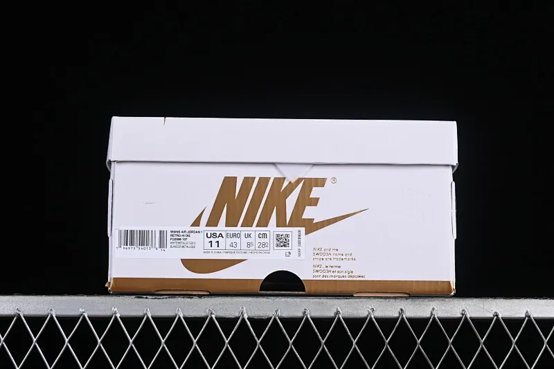 All categories Air Jordan Jordan series basketball shoes Air Jordan 1 High Air Jordan 1 High OG "Metallic Gold" AJ1 Joe 1 luxury platinum high-top basketball shoes FD2596-107